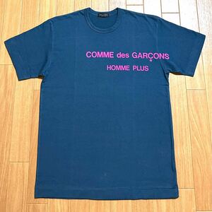 コムデギャルソン オムプリュス ad1996 フロッキープリント加工 ロゴプリント Tシャツ 半袖シャツ archive comme des garcons homme plus