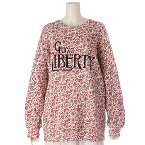 【グッチ】Gucci　20年 Liberty リバティ フローラル 花柄 スウェット トレーナー 638043 ピンク M 【中古】【正規品保証】204670