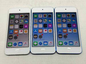 ★Apple iPod touch(第6世代)★A1574 32GB 3台セット ブルー2台 シルバー1台★1円～ ジャンク★0508-I