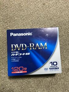 Panasonic パナソニック DVD-RAM 傷に強い バーコード処理 10PACK 10パック カートリッジなし 片面ディスク CPRM対応 120分 繰り返し録画　
