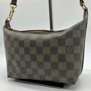 1円〜 LOUIS VUITTON ルイヴィトン イロヴォ pm ダミエ　エベヌ　アクセサリーポーチ　ハンドバッグ　バニティ　