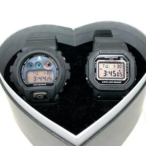 極美品 G-SHOCK ジーショック 腕時計 DW-6900 DW-5600 マスターマインド mastermind 2本セット コラボ 2008年 伊勢丹限定 【ITF63VIPQLNS】