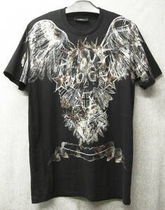 GIVENCY ジバンシイ：グラフィック Tシャツ S （ 鳥 羽根 十字架 ドクロ GIVENCY Men