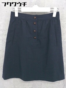 ◇ A.P.C. アー ペー セー ミニ 台形 スカート サイズXS ネイビー レディース