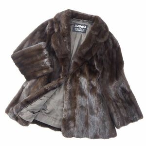 4-YD019 EMBA エンバ デミバフミンク MINK ミンクファー 最高級毛皮 ハーフコート 毛質 艶やか 柔らか ダークブラウン レディース