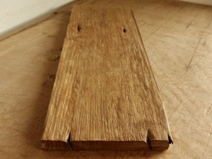 オールドチークの板材 約970×275〜285×27〜30 チーク古材 棚板 看板板 天板 oldteak