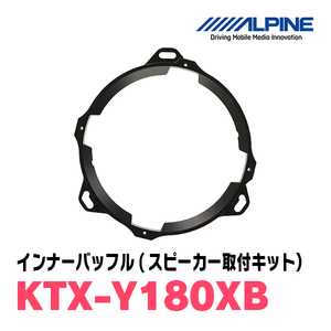 アルパイン / KTX-Y180XB　X-180S専用インナーアルミバッフルボード(スピーカー取付キット)　ALPINE正規販売店