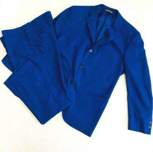 REDA社★ブルックスブラザーズ　春夏　スーツ　セットアップ　上下　青　ジャケット パンツ スラックス 上下 テーラード XL