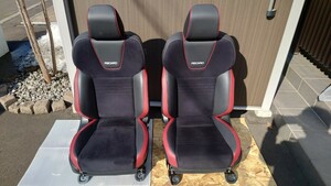 「北海道内手渡し限定」レカロ　RECARO　WRX　STI　純正オプション　電動　シートヒーター　SJ　フォレスター　左右セット　レヴォーグ