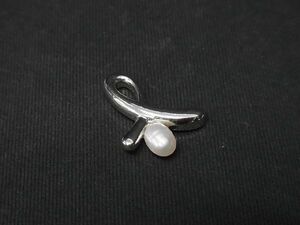 ■美品■ TASAKI タサキ 本真珠 アコヤ真珠 ライスパール 約5mm SV925 ネックレストップ アクセサリー レディース シルバー系 DD0960