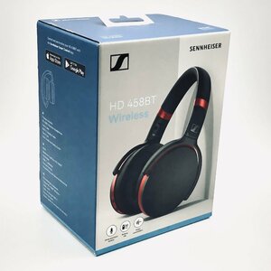 3064♭【ジャンク品】SENNHEISER HD 458BT ワイヤレスヘッドホン ノイズキャンセリング Bluetooth 5.0 無線有線 ブラックxレッド【0410】