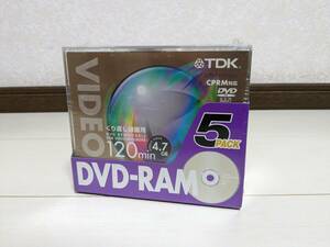 ☆未開封/未使用品★日本製 TDK DVD-RAM 120分 5枚組 データ/映像/録画 地デジ/BS/CS CPRM DVD-RAM120X5A 太陽誘電 OEM That
