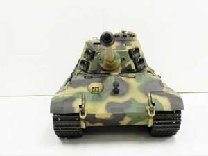 【対戦可能・塗装済み完成品戦車ラジコン】Heng Long（ヘンロン）製 Ver.7.0 2.4GHz 1/16 キングタイガー ヘンシェル砲塔 ☆3888A-1