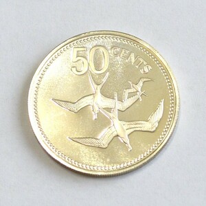 50セント銀貨　銀925　ベリーズ　1978