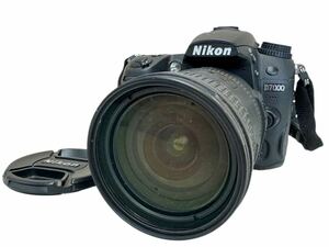 三542☆【現状品】NIKON ニコン D7000 デジタル一眼レフカメラ AF-S 18-200mm F3.5-5.6 GⅡ ED レンズフード付 HB-35☆