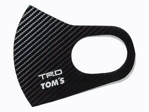 TRD×TOMS トムス マスク カーボン柄 ロゴ入り 代引不可商品 MS029-00028
