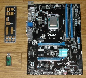 ジャンクマザボ　CPU メモリ付き　MSI　Z97-S01　LGA1150
