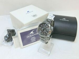 1000円スタート 腕時計 CASIO カシオ OCEANUS オシアナス GPSハイブリッド電波ソーラー 5412 OCW-G1000 マルチバンド6 付属品有 WHO D206