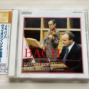 2CD コーガン／リヒター　 J.S.バッハ:ヴァイオリン・ソナタ全集（全6曲）03年盤