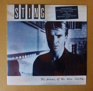 STING「THE DREAM OF THE BLUE TURTLE」米ORIG[半透明盤 - 両面RL刻印]ステッカー有シュリンク美品