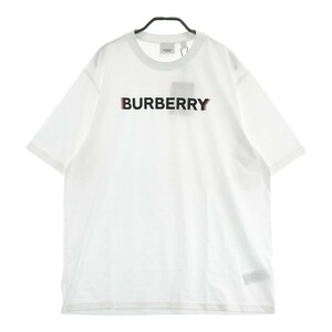 【新品】BURBERRY バーバリー 8053009 半袖Tシャツ ホワイト系 L [240101159103] メンズ
