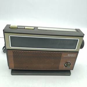 t2802 SONY ソニー ラジオ FM/AM 2BAND ICF-C810 レトロ アンティーク 当時物 希少 通電確認済 中古品 現状品