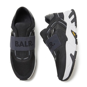 新品■定価59300円■BALR.■ ロゴバンド付き 厚底ソールスニーカー■ボーラー■BALR■ビブラムソール■ブラック/黒　42