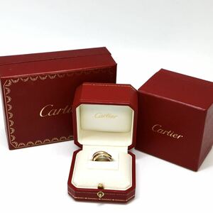 Cartier(カルティエ)箱/証明書付き!!《K18(750)トリニティリング》A 約7.2g 約6号 ring 指輪 jewelry ジュエリー EF1/EF1