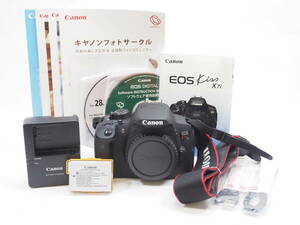 【美品】◎Canon キヤノン EOS Kiss X7i ボディ（取説他付）