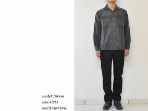 【FULLCOUNT】(試着のみ)CORDUROY OPEN COLLAR SHIRTS