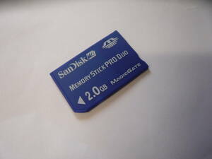 動作保証！SanDisk Memory Stick PRO Duo 2GB MAGICGATE