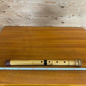 尺八 和楽器 縦笛 在銘 竹 管楽器 レトロ　分割式