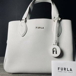 1円【 現行/新品同様 】フルラ FURLA ハンドバッグ レディース トートバッグ バッグ レザー ビジネスバッグ 通勤 通学 ホワイト 希少