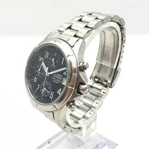 ○H241-183 SEIKO/セイコー クロノグラフ 3針 Date デイト メンズ クォーツ 腕時計 V657-0B20 