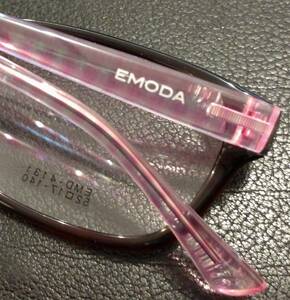 （457）激レア！EMODA(エモダ)EMD-4131★お洒落なテンプルカラー！(クリアーピンク)★新品未使用品！貴重な生産終了品！