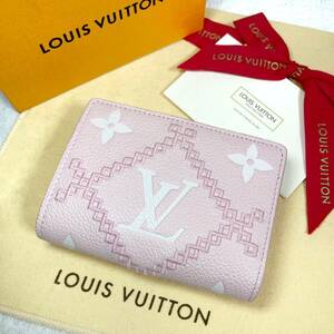 未使用に近い　LOUIS VUITTON ルイヴィトン ポルトフォイユクレア ブロデリー モノグラム　アンプラント 折り財布