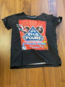 STARTOURS TOKYODISNEYLAND Tシャツ　キッズ　使用感あり　送料込み　中古　スターウォーズ　ディズニーランド