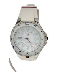 TOMMY HILFIGER◆クォーツ腕時計/アナログ/ラバー/WHT/WHT/TH.196.3.29.1330