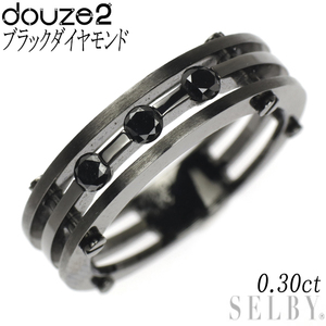 Douze2 K18WG ブラックダイヤモンド リング 0.30ct 新入荷 出品1週目 SELBY