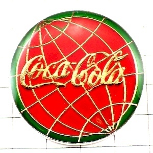 ピンバッジ・コカコーラ赤い丸◆フランス限定ピンズ◆レアなヴィンテージものピンバッチ