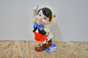 レトロ　アンティーク　置物　オブジェ　1980年代　TDL 東京ディズニーランド ピノキオ 陶器　人形 フィギュリン 