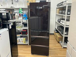 三菱 大型冷蔵庫 MR-WX52F-BR 2020年製 517L クリスタルブラウン 6ドア ノンフロン 冷凍冷蔵庫 ミツビシ 札幌発 2044225