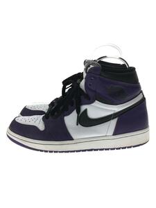 NIKE◆AIR JORDAN 1 RETRO HIGH OG/27cm/パープル/55508-500