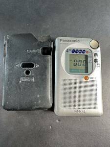 「A34_21K」Panasonic FM/AM/NSB ポケットラジオ RF-NT850R 　ケース付き　音出しOk