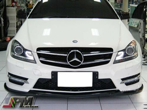 2012-2014 ベンツ W204 C204 C250 C300 C350 AMG カーボン フロントリップスポイラー