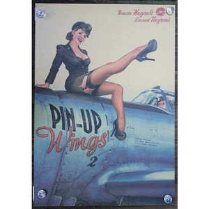 新品★インテリア雑貨★【ポスター】Pin-up Girl／ピンナップガール　Wings