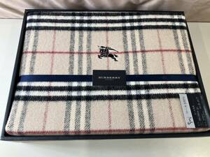 バーバリー　BURBERRY LONDON ウール毛布　140×200センチ　シングルサイズ　寝具　西川産業（株）日本製　