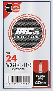 IRC TIRE (アイ・アール・シー) 自転車 チューブ WO 25-520・24 × 1-1 1/8 仏式バルブ40mm
