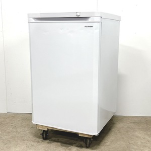 【中古】IRIS アイリスオーヤマ ノンフロン冷凍庫 IUSD-9B-W 85L 2021年製