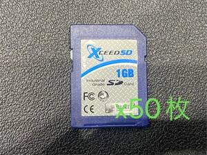 【Xceed】 産業用SDカード SD メモリカード 1GB x50枚 セット 大量　まとめ
